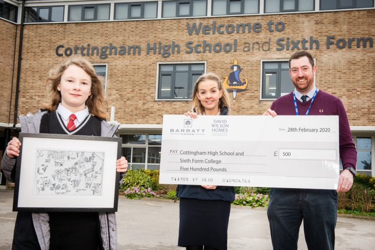 Read more about the article Giving nature a home! Barratt Homes Yorkshire East donates £500 to local Hull school to create own wildlife-friendly garden